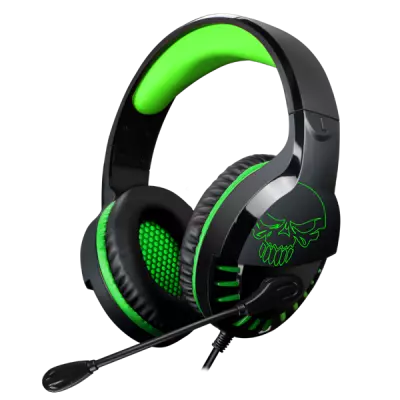 Spirit of Gamer PRO H3 Gamer Fejhallgató, Fekete-Zöld, Headset Mikrofonnal (MIC-PH3XXS)