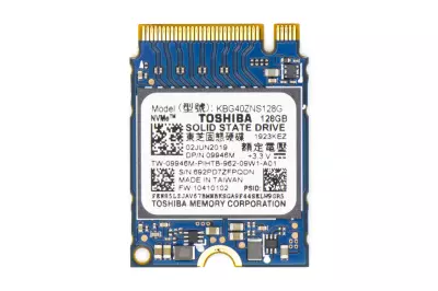 Toshiba 128GB M.2 PCIe NVME SSD meghajtó kártya, (2230) (KBG40ZNS128G)
