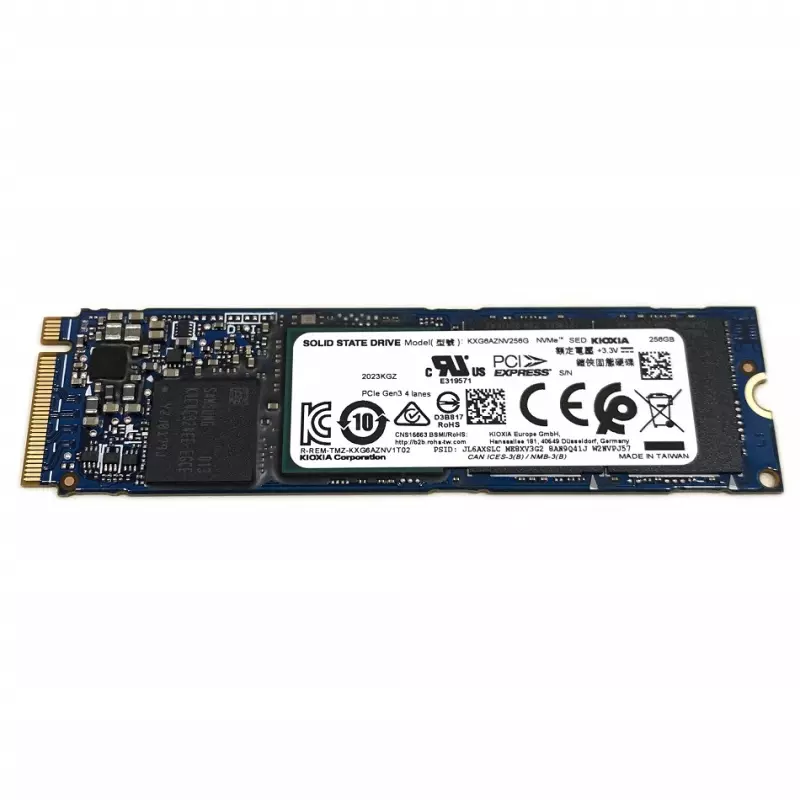 Toshiba KIOXIA 256GB M.2 NVMe PCIe SSD meghajtó, (2280) (KXG6AZNV256G) 