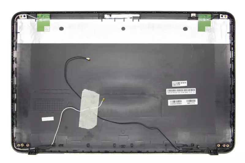 Toshiba L850, L855, C850, C855 használt szürke LCD hátlap WiFi antennával (H000038660, 13N0-ZWA0Q01)