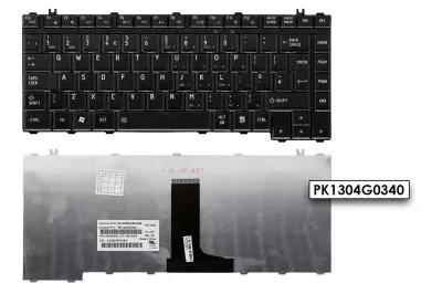 Toshiba Satellite M500 sorozat fekete UK angol laptop billentyűzet