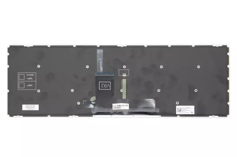 Toshiba Satellite C55-C, C55T-C gyári új, matricával magyarított keret nélküli fekete billentyűzet (AEBLY400110)