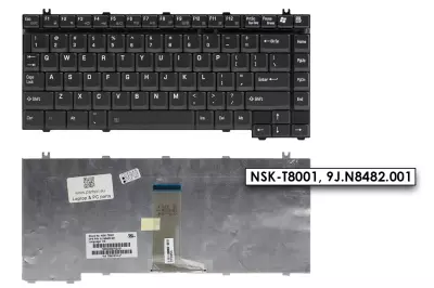 Toshiba Tecra A8, M5 gyári új matt fekete US angol billentyűzet (NSK-T8001, 9J.N8482.001)