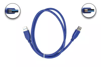 USB 3.0 A apa - A apa 1m összekötő kábel, kék