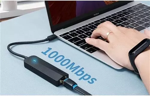 Vention USB-C HUB 5-in-1 | Port replikátor | 3db USB 3.0 port + 1000Mbps Internet port (RJ45)
