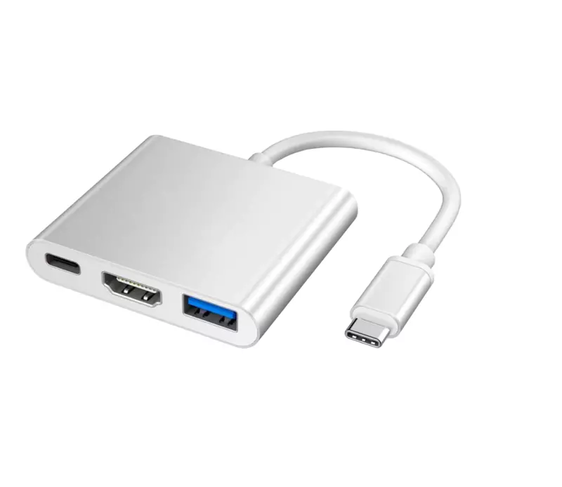 USB-C Multiport Adapter, Apple kompatibilis, HDMI, USB 3.0, és USB-C kimenettel