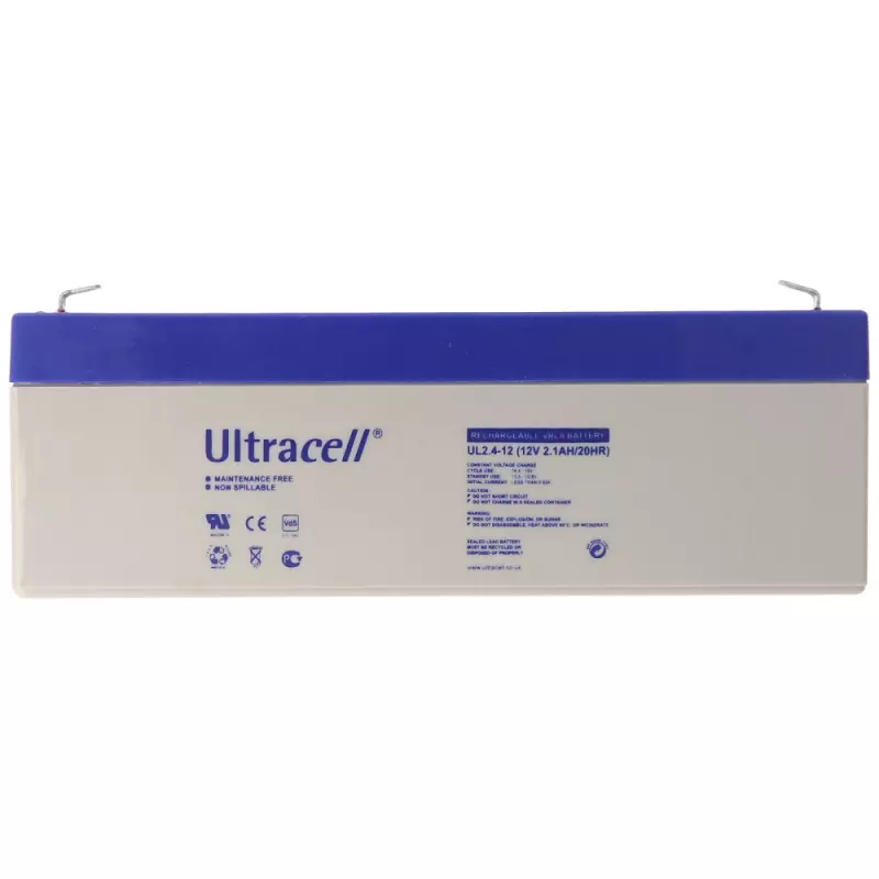 Ultracell UL2.4-12 12V 2.4Ah Akkumulátor zárt, gondozásmentes AGM (AU-1219)