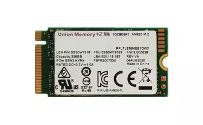 Union Memory 256GB PCI-E NVMe M.2 SSD meghajtó, (2242) (AM620)