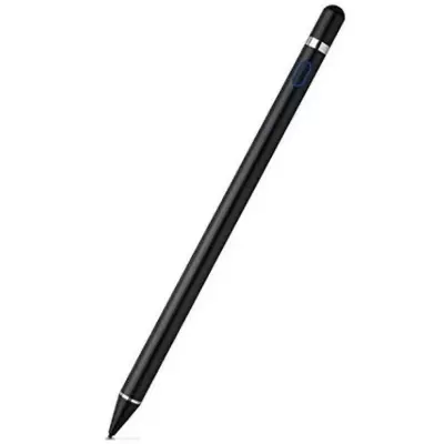 Univerzális érintő toll, érintőceruza, műanyag, (Bármilyen kapacitív kijelzőhöz), Active Stylus Pen, Fekete