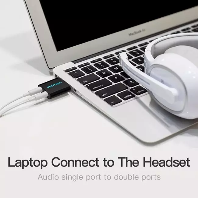 Vention USB Külső Hangkártya | Mikrofon és Fejhallgató kimenettel