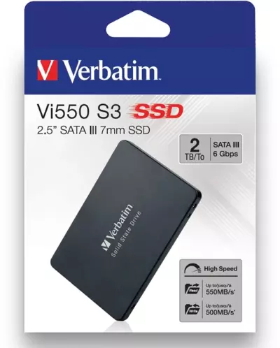 Verbatim 2TB SATA3 SSD meghajtó | Vi550 S3 2,5 inch (49354-483)