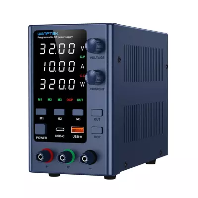 Wanptek EPS3210 Szabályozható, Programozható Laboratóriumi Kapcsolóüzemű Tápegység, Labortáp 0-32V / 0-10A 320W