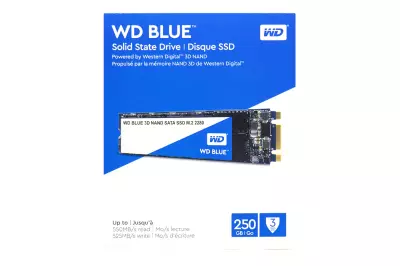 Western Digital Blue 250GB M.2 (2280) SATA SSD kártya (WDS250G2B0B) | 2 év garancia!