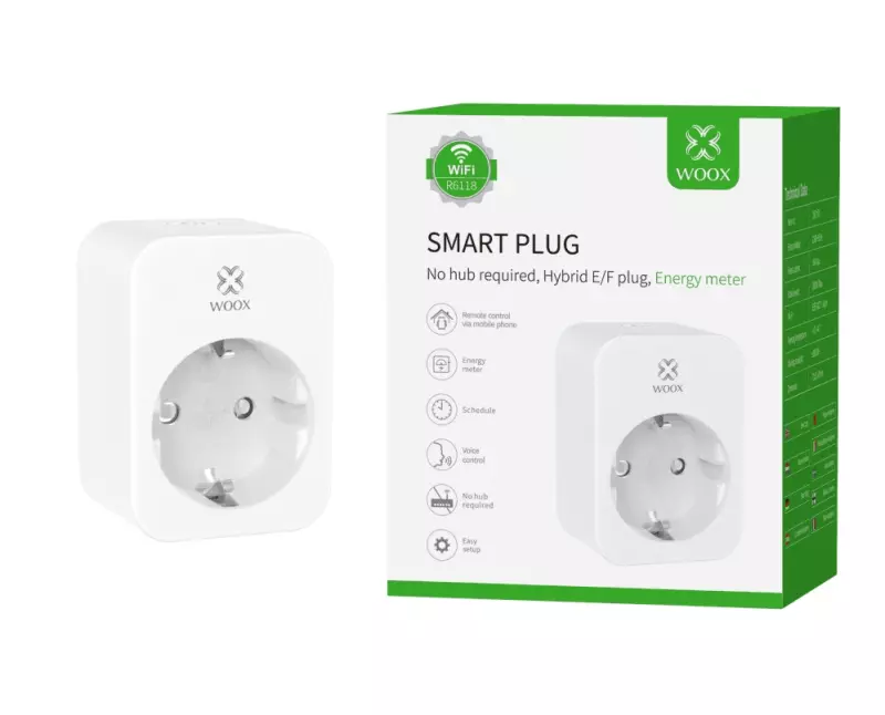 Woox Smart Home Dugalj | WiFi-s Okos Konnektor | Smart Plug (R6118)