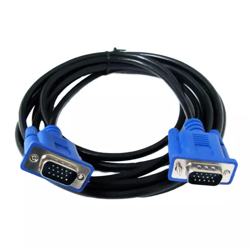 VGA-VGA 5m (D-sub) Monitor Összekötő Kábel, Árnyékolt, Apa/Apa (Male/Male)