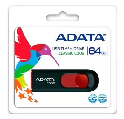 ADATA 64GB fekete pendrive (AC008-64G-RKD)