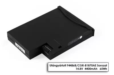 Fujitsu LifeBook C1020 laptop akkumulátor, új, gyárival megegyező minőségű helyettesítő, 8 cellás (4400mAh)