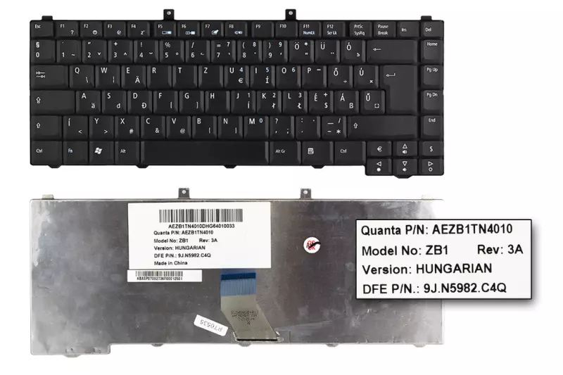 Acer Aspire 5021 fekete magyar laptop billentyűzet