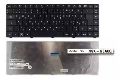 Acer Aspire 4732ZG fekete magyar laptop billentyűzet