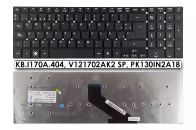Acer Aspire 5830G fekete spanyol laptop billentyűzet