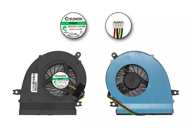 Acer Aspire 6920, 6920G, 6935, 6935G gyári új hűtő ventilátor, beszerelési lehetőséggel, (MF60120V1-C181-S9A)