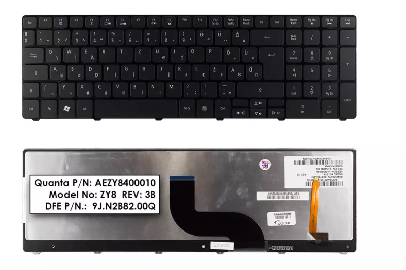 Acer Aspire 8935G, 8942G gyári új magyar háttérvilágításos billentyűzet (AEZY8400010)
