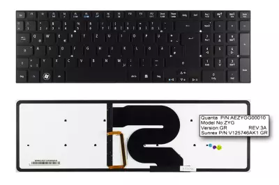 Acer Aspire 8951G gyári új német háttérvilágításos billentyűzet (AEZYGG00010)