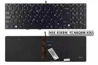 Acer Aspire M5-581T Gyári új UK angol világítós billentyűzet, NSK-R3KBW