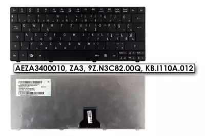 Acer Aspire ONE 722, 751, ZA3 gyári új magyar fekete billentyűzet (AEZA3400010)