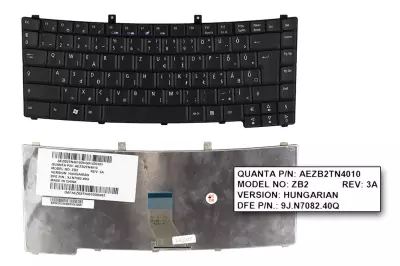 Acer Travelmate 2481 fekete magyar laptop billentyűzet