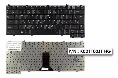 Acer Extensa 2350 fekete magyar laptop billentyűzet