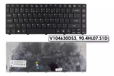 Acer Aspire 4552G fekete US angol laptop billentyűzet