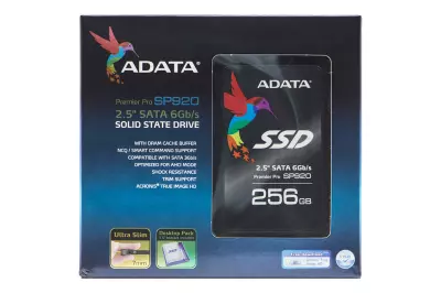 ADATA Premier Pro SP920 256GB SATA3 gyári új SSD meghajtó (ASP920SS3-256GM-C) | PC beépítőkeret + Laptop spacer | Ingyenes beszereléssel!