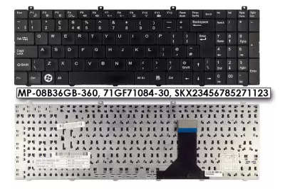 Advent 6441, 6550, 6551, 6552 használt ANGOL laptop billentyűzet (MP-08B36GB-360)