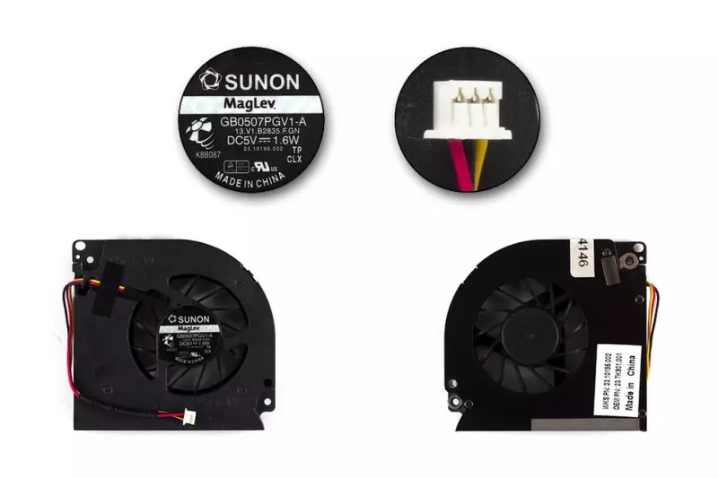 Akciós Fujitsu-Siemens Esprimo V5505, V5545, V6505, V6535, V6545 gyári új hűtő ventilátor (GB0507PGV1-A)