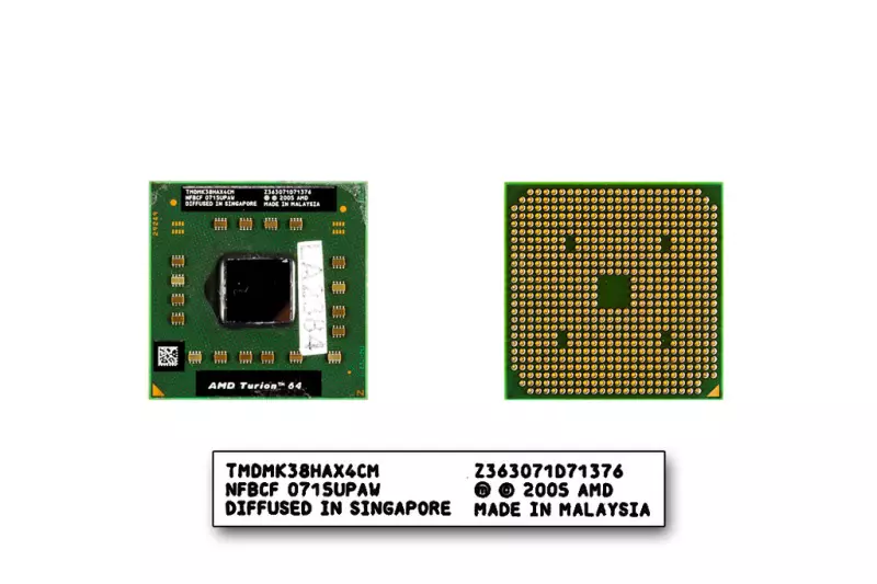 AMD Turion 64 MK-38 2200MHz használt CPU (TMDMK38HAX4CM)