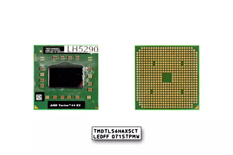 AMD Turion 64 X2 TL-56 1800MHz (rev F2, 90nm, TDP 33W) használt CPU
