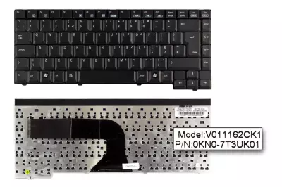 Asus X51 sorozat X51R fekete UK angol laptop billentyűzet