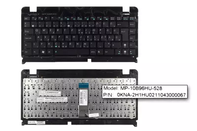 Asus EEEPC Seashell 1215T fekete magyar laptop billentyűzet