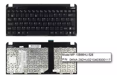 Asus EEEPC Seashell 1011PX, 1015BX, R011PX gyári új magyar fekete billentyűzet WiFi kapcsolóval (90R-OA3D2K1B00Q)