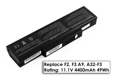 Asus X70 sorozat X70L laptop akkumulátor, új, gyárival megegyező minőségű helyettesítő, 6 cellás (4400mAh)