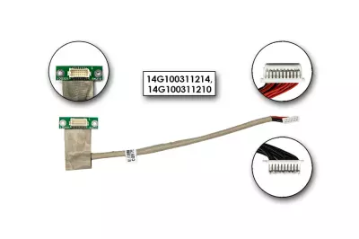 Asus F3 sorozatú gyári új LCD inverter fly kábel (14G100311214)