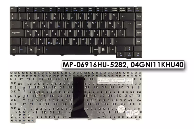 Asus F3 sorozat F3KE fekete magyar laptop billentyűzet