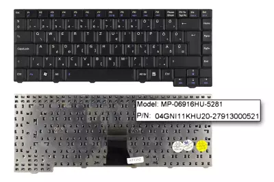 Asus F3 F3E fekete magyar laptop billentyűzet