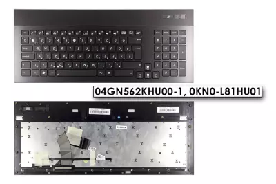 Asus G74SX, szürke, MAGYAR háttér-világításos laptop billentyűzet modul (04GN562KHU00)