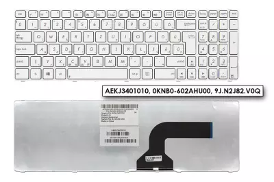 Asus K72 sorozat K72DY fehér magyar laptop billentyűzet