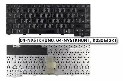 Asus M6000 (M6) M6800 fekete magyar laptop billentyűzet