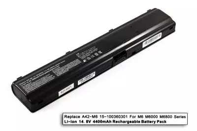 Asus M6000 (M6) M6700N laptop akkumulátor, új, gyárival megegyező minőségű helyettesítő, 8 cellás (4400mAh)