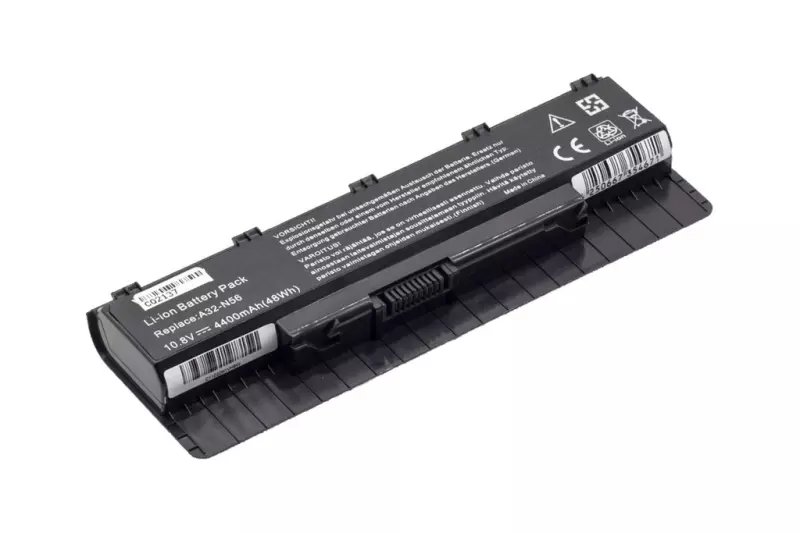 Asus N76 N76VZ laptop akkumulátor, új, gyárival megegyező minőségű helyettesítő, 6 cellás (4400mAh)