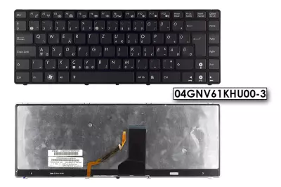 Asus K43 K43SV fekete magyar laptop billentyűzet
